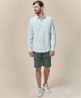 Camisa De Jean Cuello Resort con Bolsillo Lapicero