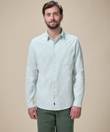 Camisa De Jean Cuello Resort con Bolsillo Lapicero