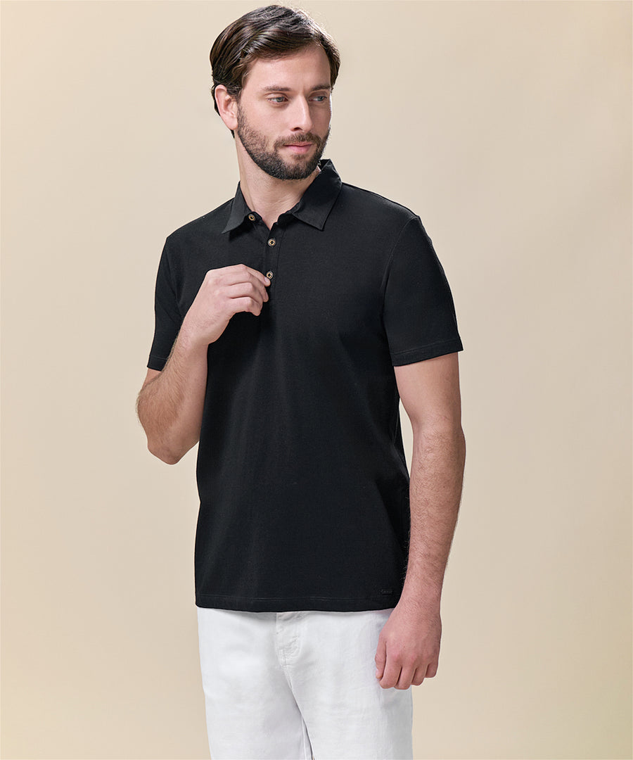 Polo Jersey Cuello Box Button Down