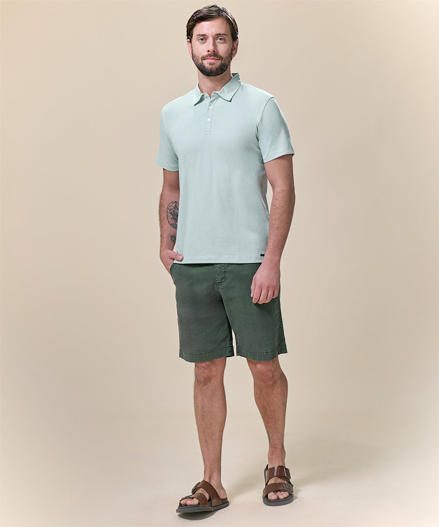 Polo Jersey Cuello Box Button Down