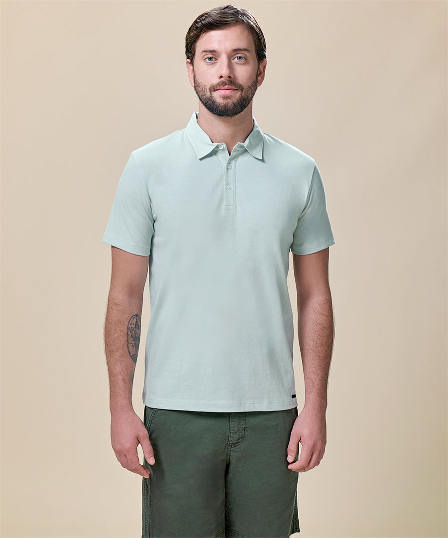 Polo Jersey Cuello Box Button Down