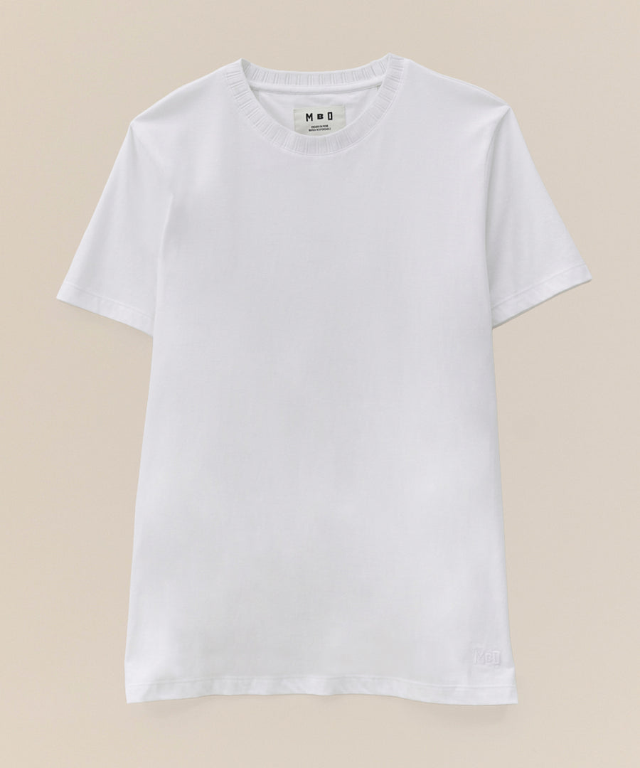 Polo Jersey Cuello Rectilíneo con Bordado
