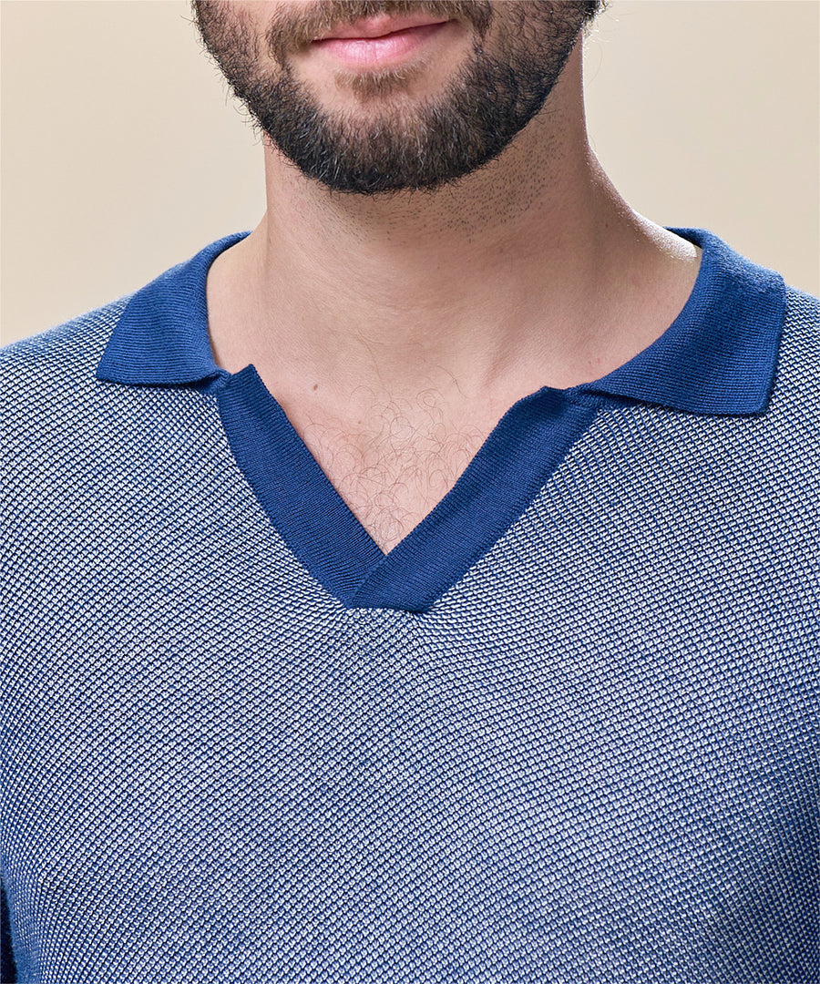 Polo Jacquard Bicolor