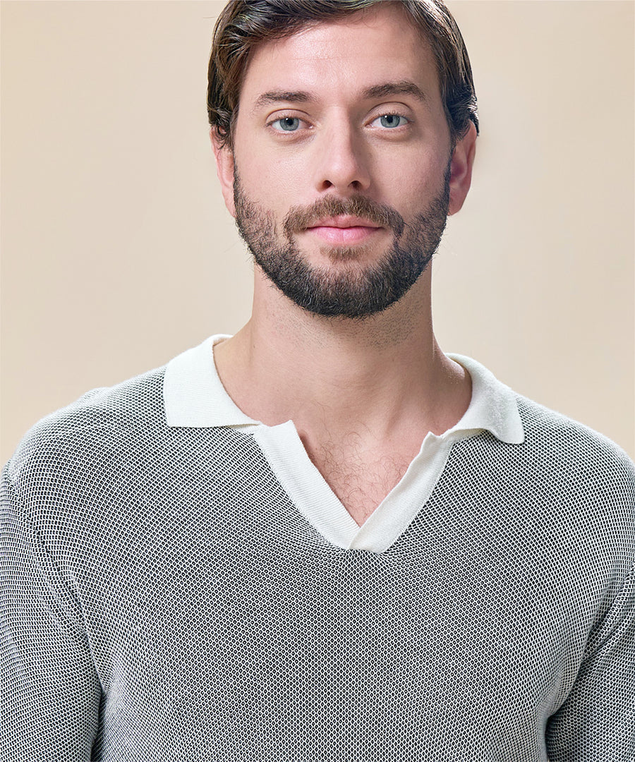 Polo Jacquard Bicolor