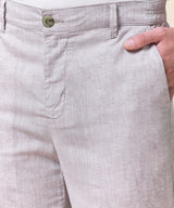 Pantalón Lino y Algodón Classic Fit