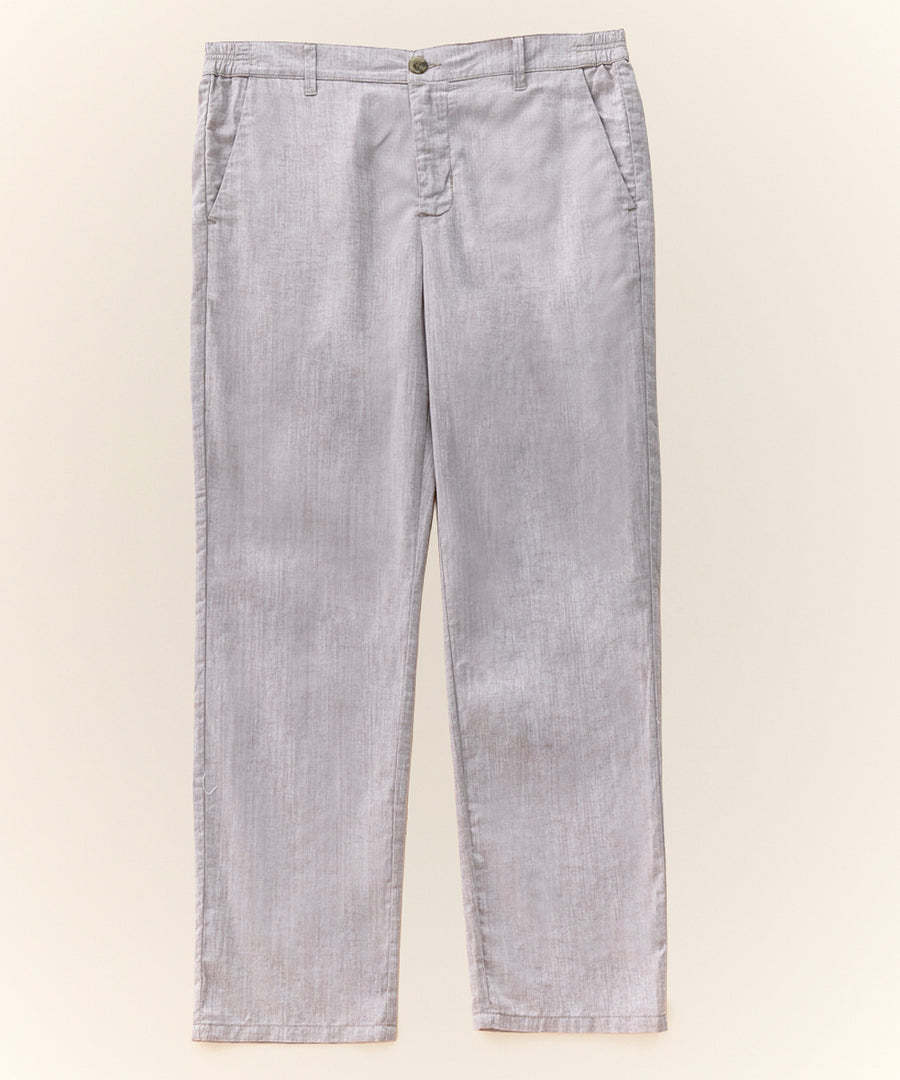 Pantalón Lino y Algodón Classic Fit