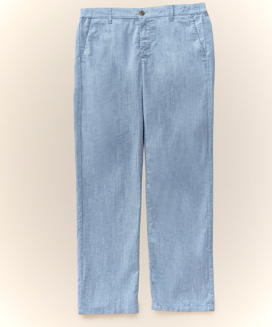 Pantalón Lino y Algodón Classic Fit