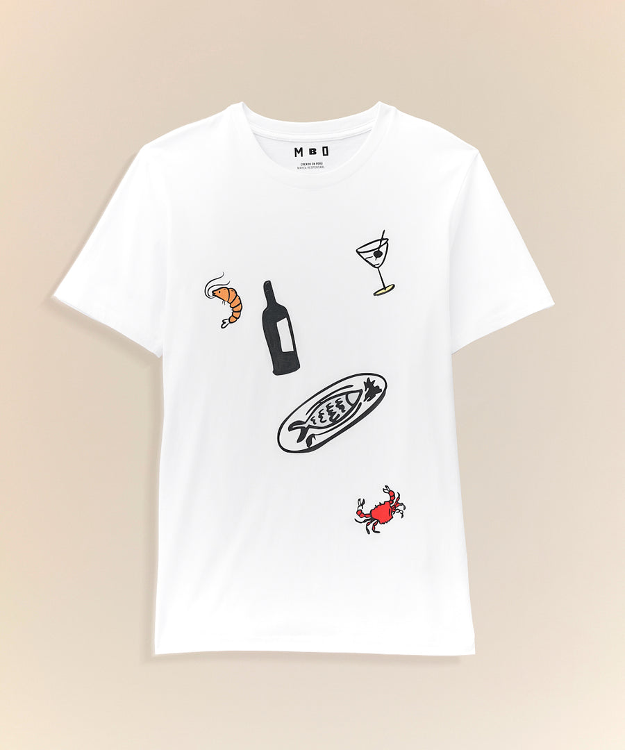 Polo Jersey Estampado