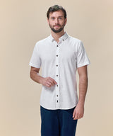 Camisa Look Lino Button Down Classic Fit
