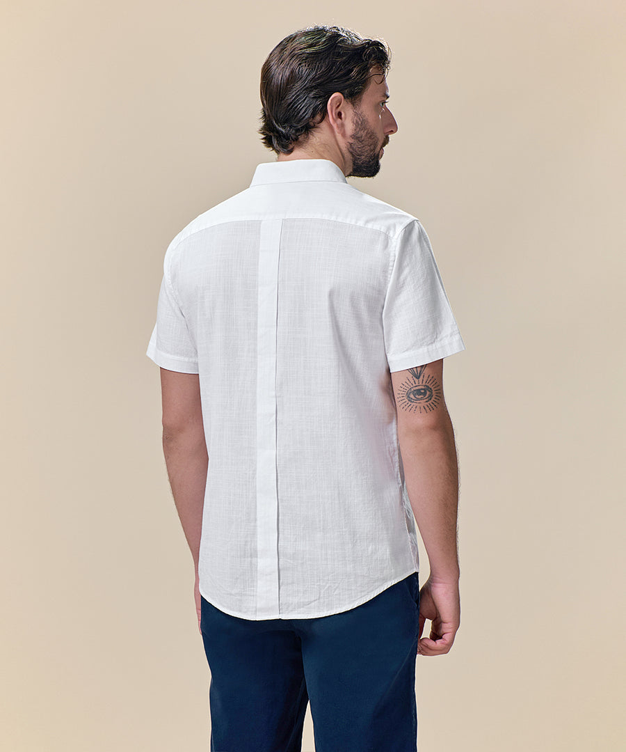 Camisa Look Lino Button Down Classic Fit