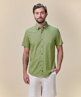 Camisa Look Lino Button Down Classic Fit