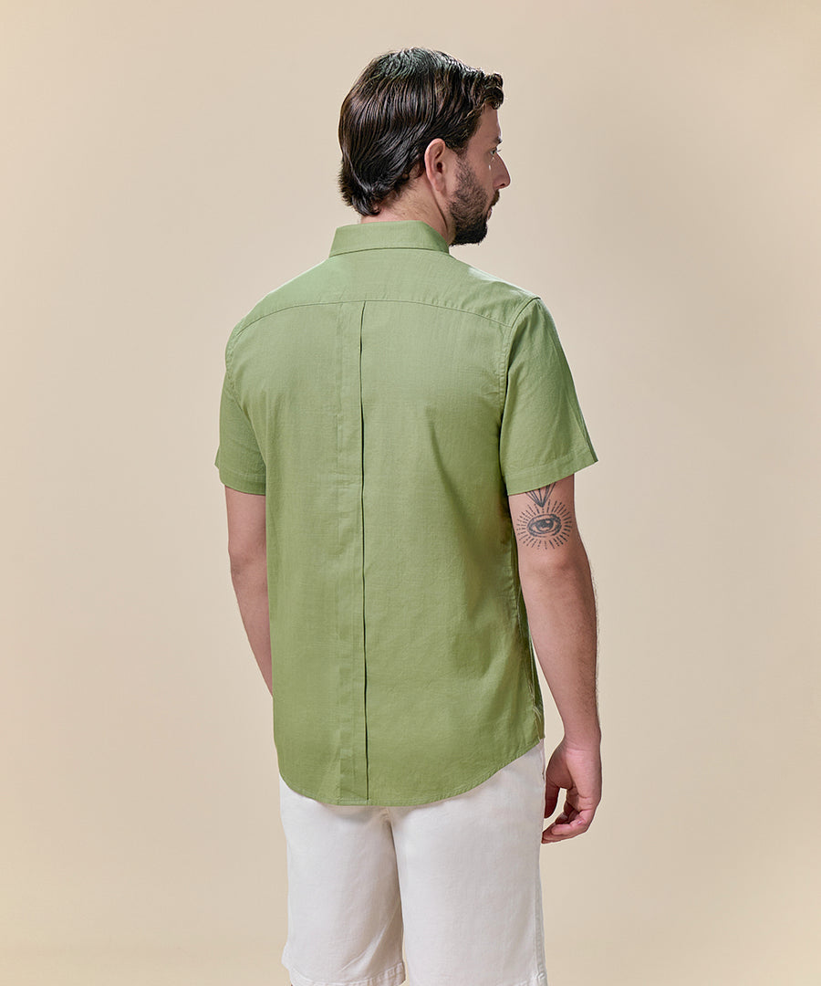 Camisa Look Lino Button Down Classic Fit