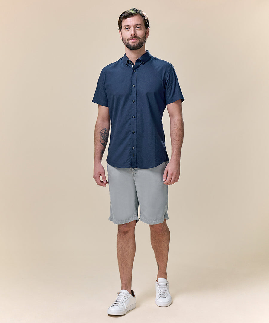 Camisa Look Lino Button Down Classic Fit
