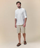 Camisa Roll Up Look Lino Cuello Nerú