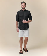 Camisa Roll Up Look Lino Cuello Nerú
