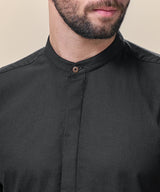 Camisa Roll Up Look Lino Cuello Nerú
