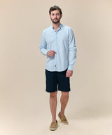 Camisa Roll Up Look Lino Cuello Nerú