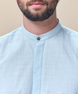 Camisa Roll Up Look Lino Cuello Nerú