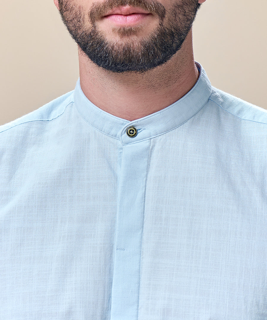 Camisa Roll Up Look Lino Cuello Nerú