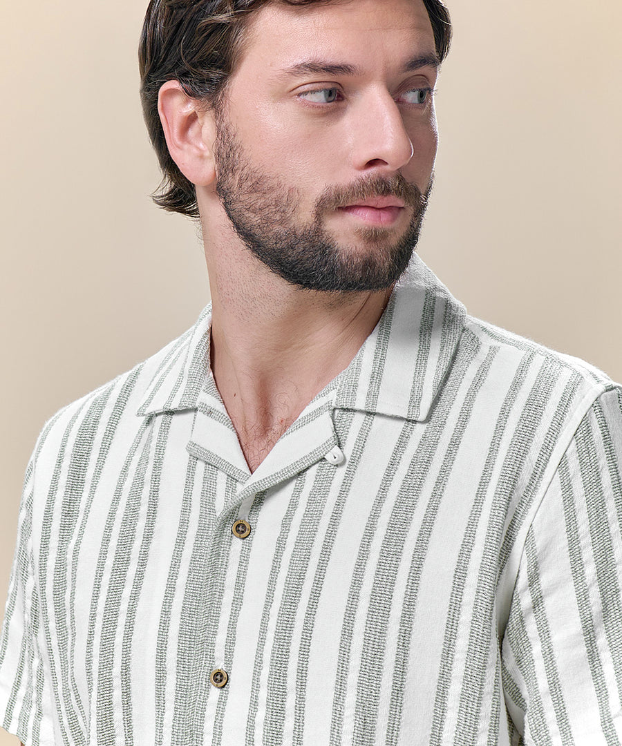 Camisa Calado Cuello Resort PET