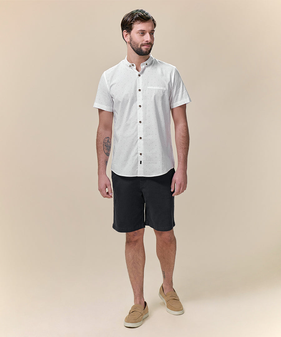 Camisa Micro Button Down Classic Fit