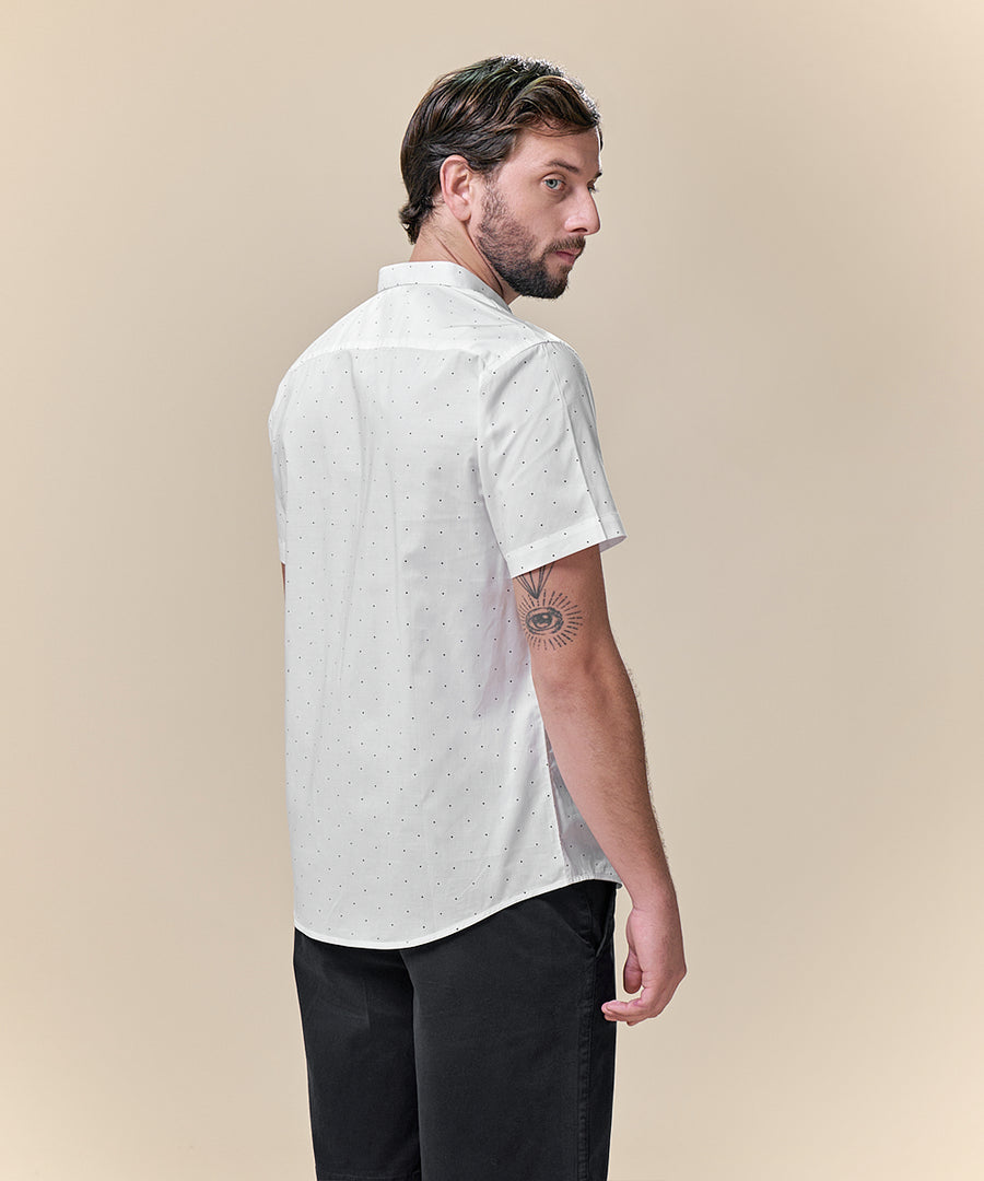 Camisa Micro Button Down Classic Fit