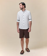 Camisa Roll Up Micro Button Down Classic Fit