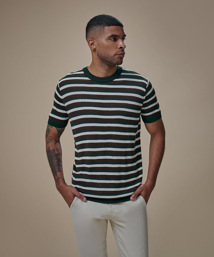 Polo Tejido a Rayas