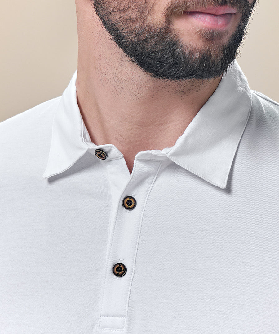 Polo Jersey Cuello Box Button Down