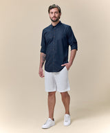 Bermuda Drill Sobreteñida Classic Fit