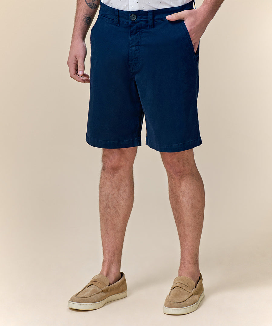 Bermuda Drill Sobreteñida Classic Fit