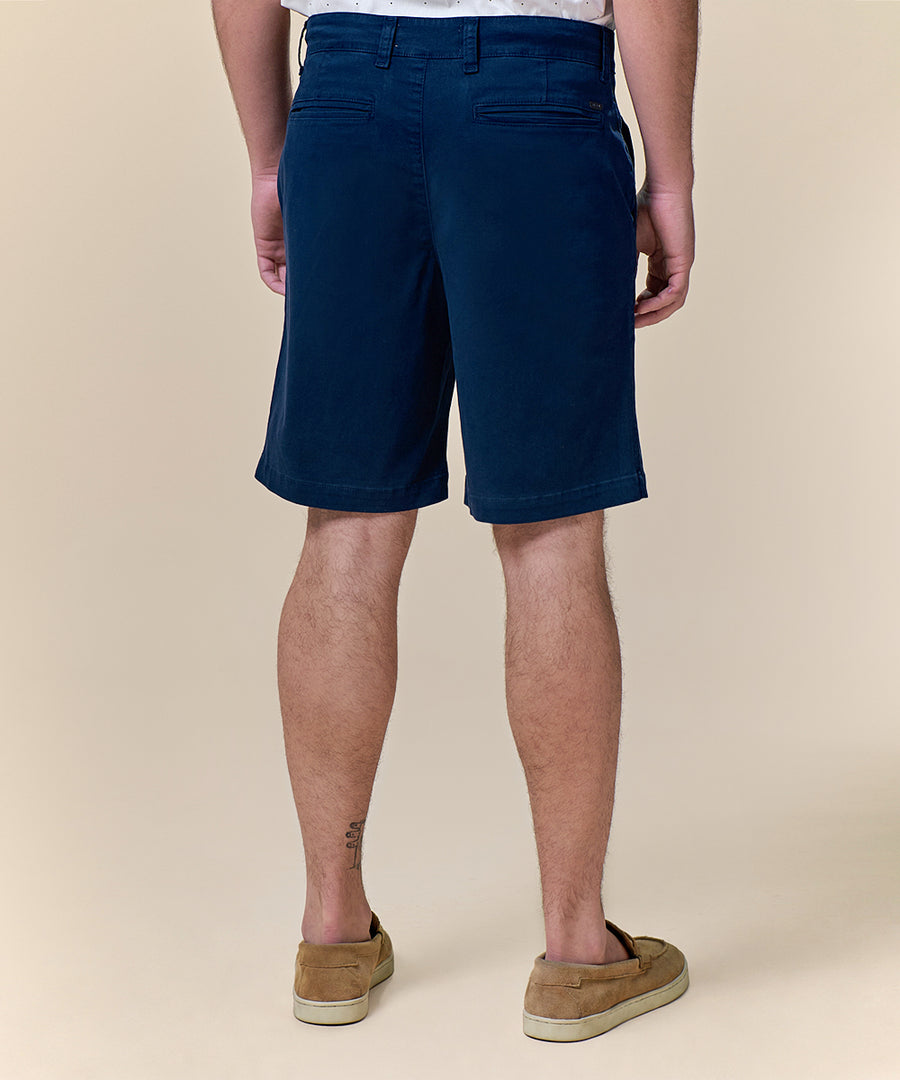 Bermuda Drill Sobreteñida Classic Fit