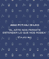 CAMISA MANGA LARGA SLIM FIT AGUA POTABLE OI23 AZUL ESTAMPADO X TAMIKI