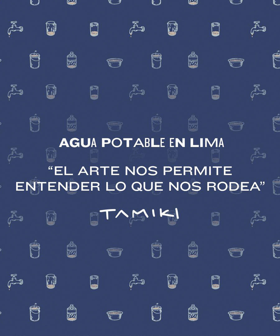 CAMISA MANGA LARGA SLIM FIT AGUA POTABLE OI23 AZUL ESTAMPADO X TAMIKI