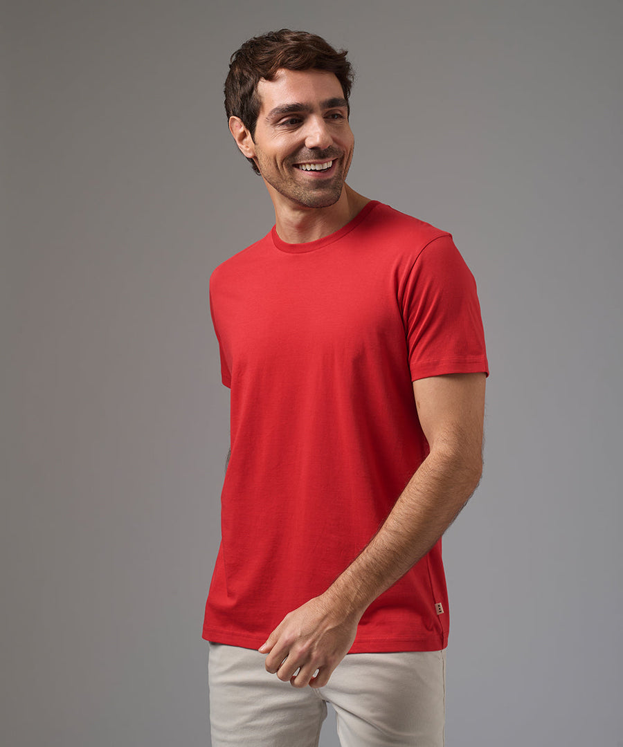 POLO MANGA CORTA JERSEY CUELLO REDONDO BASICO