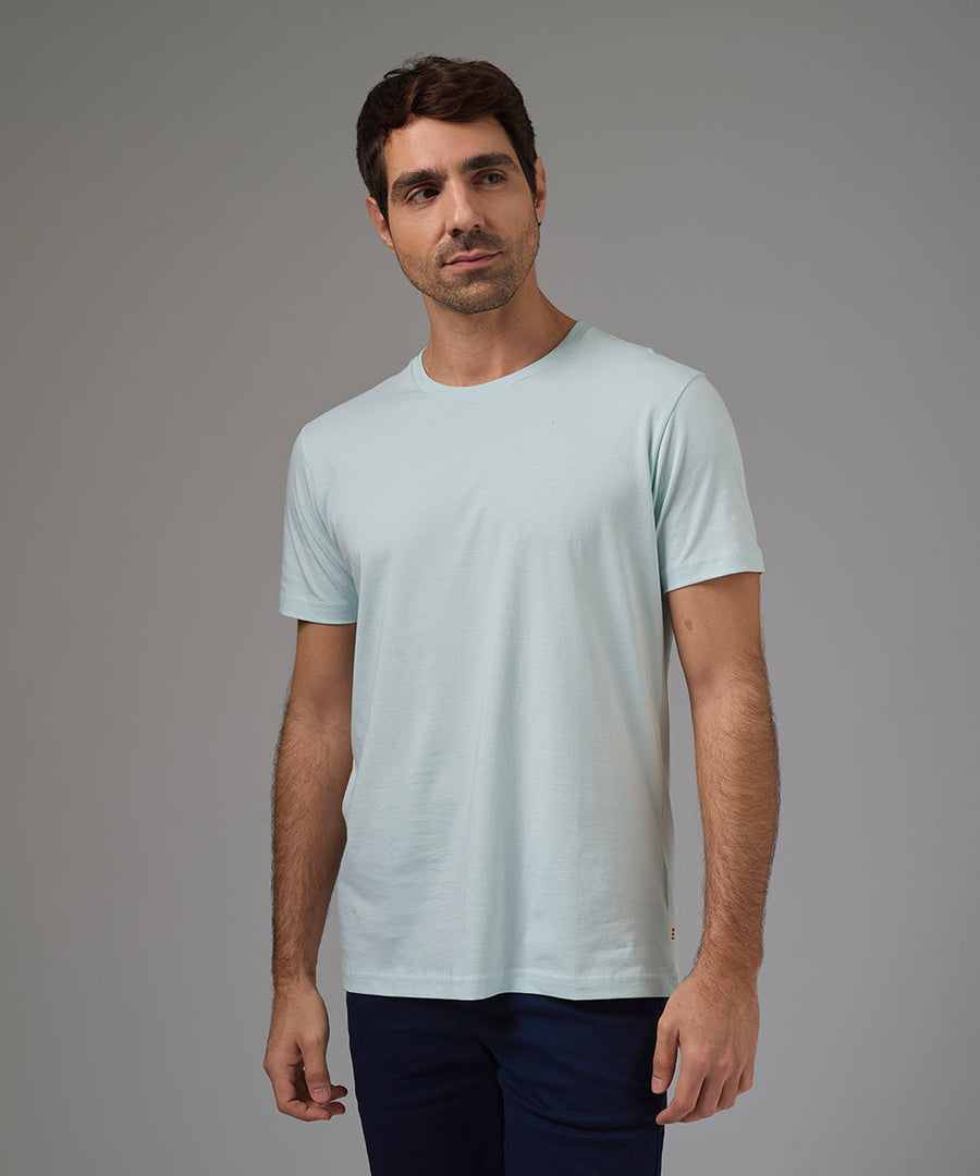 POLO MANGA CORTA JERSEY CUELLO REDONDO BASICO