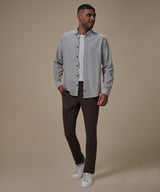 Camisa Look Lino Rayas Button Down Classic Fit
