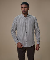Camisa Look Lino Rayas Button Down Classic Fit