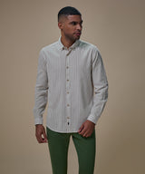 Camisa Look Lino Rayas Button Down Classic Fit