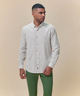 Camisa Look Lino Rayas Button Down Classic Fit