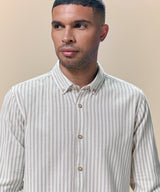 Camisa Look Lino Rayas Button Down Classic Fit