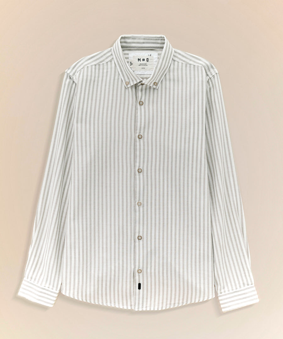 Camisa Look Lino Rayas Button Down Classic Fit
