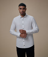 Camisa Pechera Ojal Slim Fit
