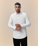 Camisa Pechera Ojal Slim Fit