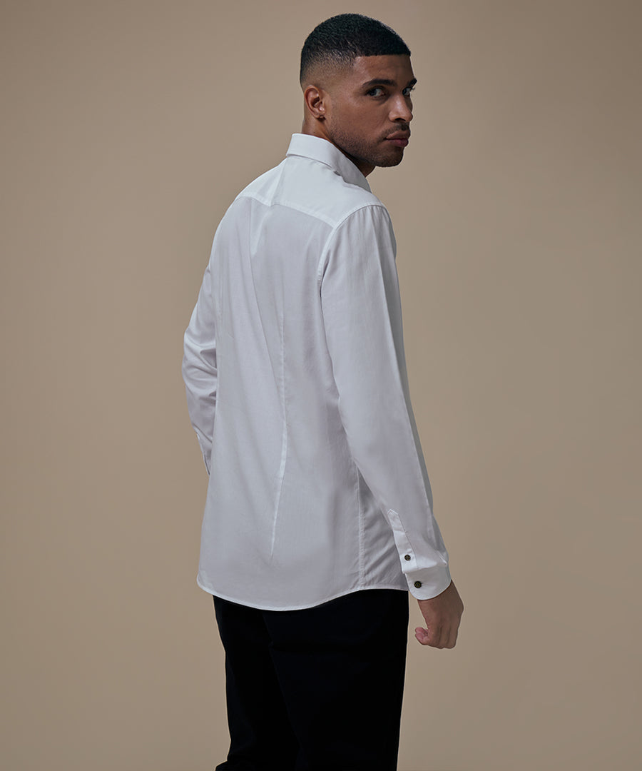 Camisa Pechera Ojal Slim Fit