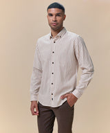 Camisa Look Lino Rayas Button Down Classic Fit
