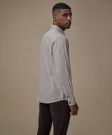Camisa Look Lino Rayas Button Down Classic Fit