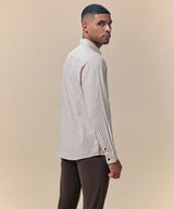 Camisa Look Lino Rayas Button Down Classic Fit