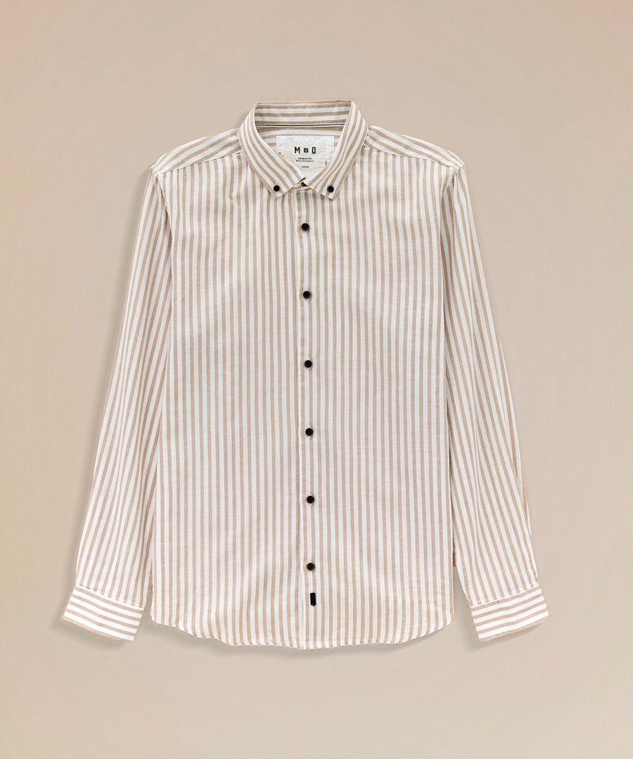 Camisa Look Lino Rayas Button Down Classic Fit