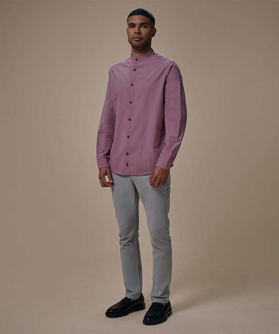 Camisa Seersucker Cuello Nerú Classic Fit